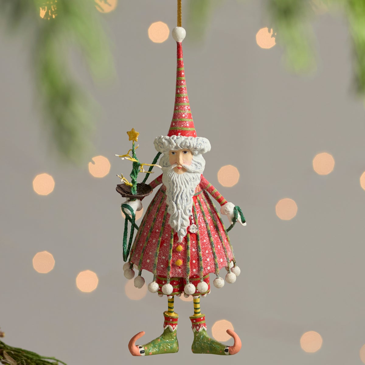 Patience Brewster Dash Away Dashing Santa Ornament - Image 2