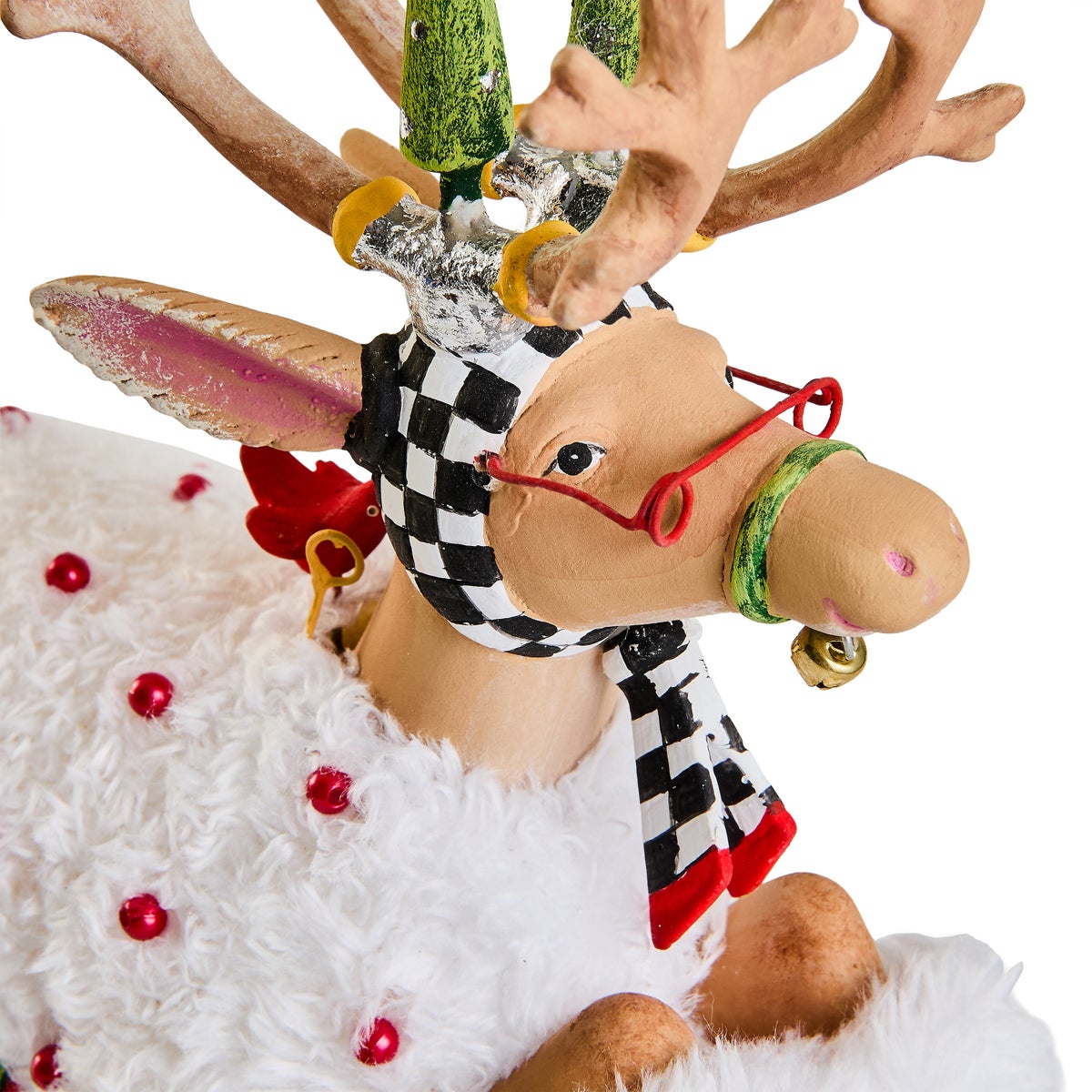 Patience Brewster Dash Away Sitting Blitzen Reindeer Figure - Image 5