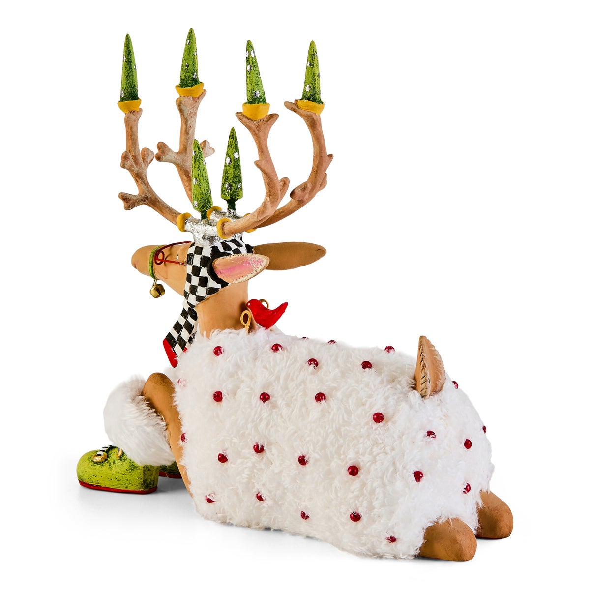 Patience Brewster Dash Away Sitting Blitzen Reindeer Figure - Image 8