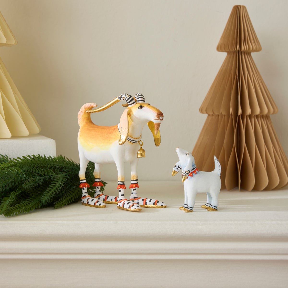 Patience Brewster Nativity Nathan & Noel Goat Figures - Image 2
