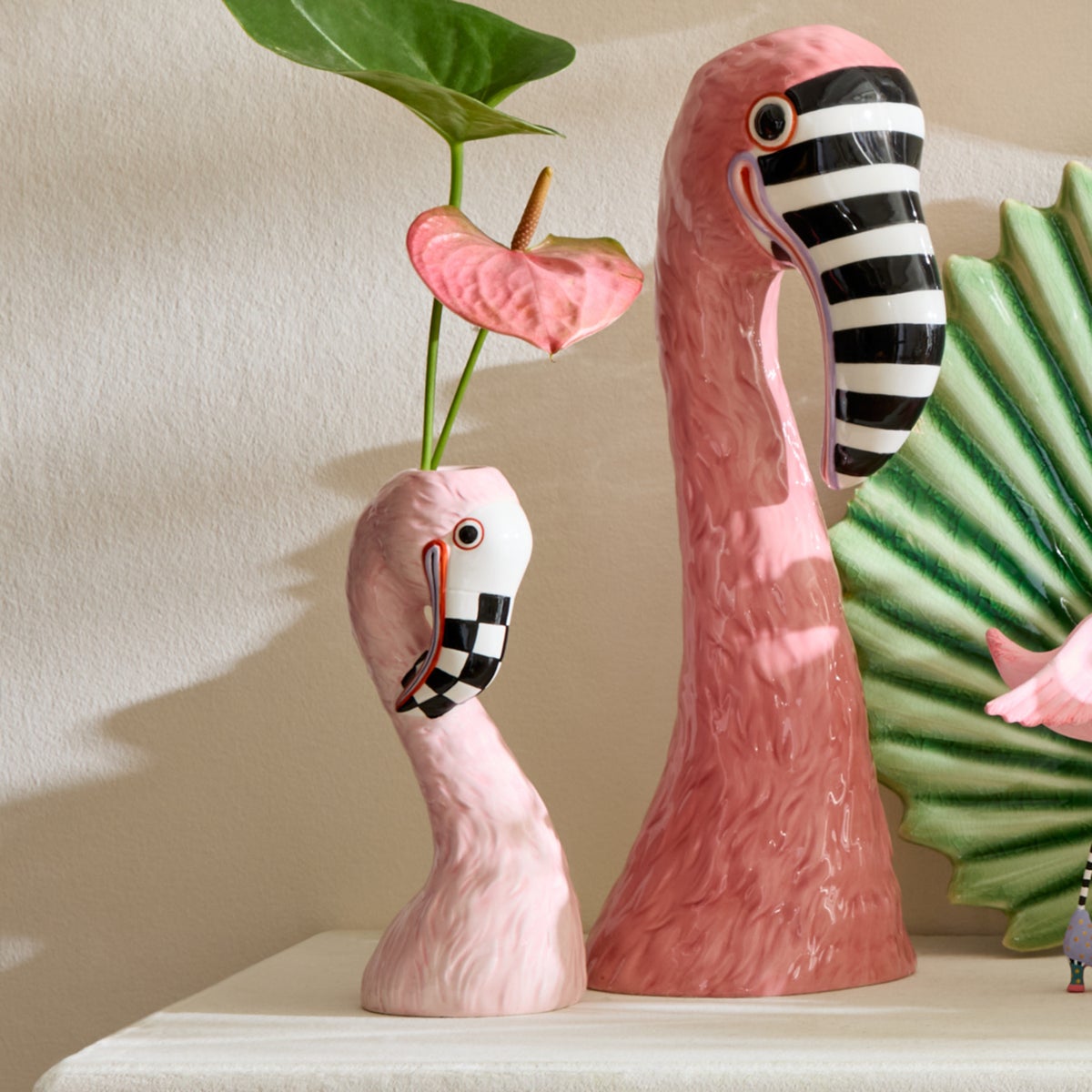 Patience Brewster Flamingo Ceramic Bud Vase - Image 3