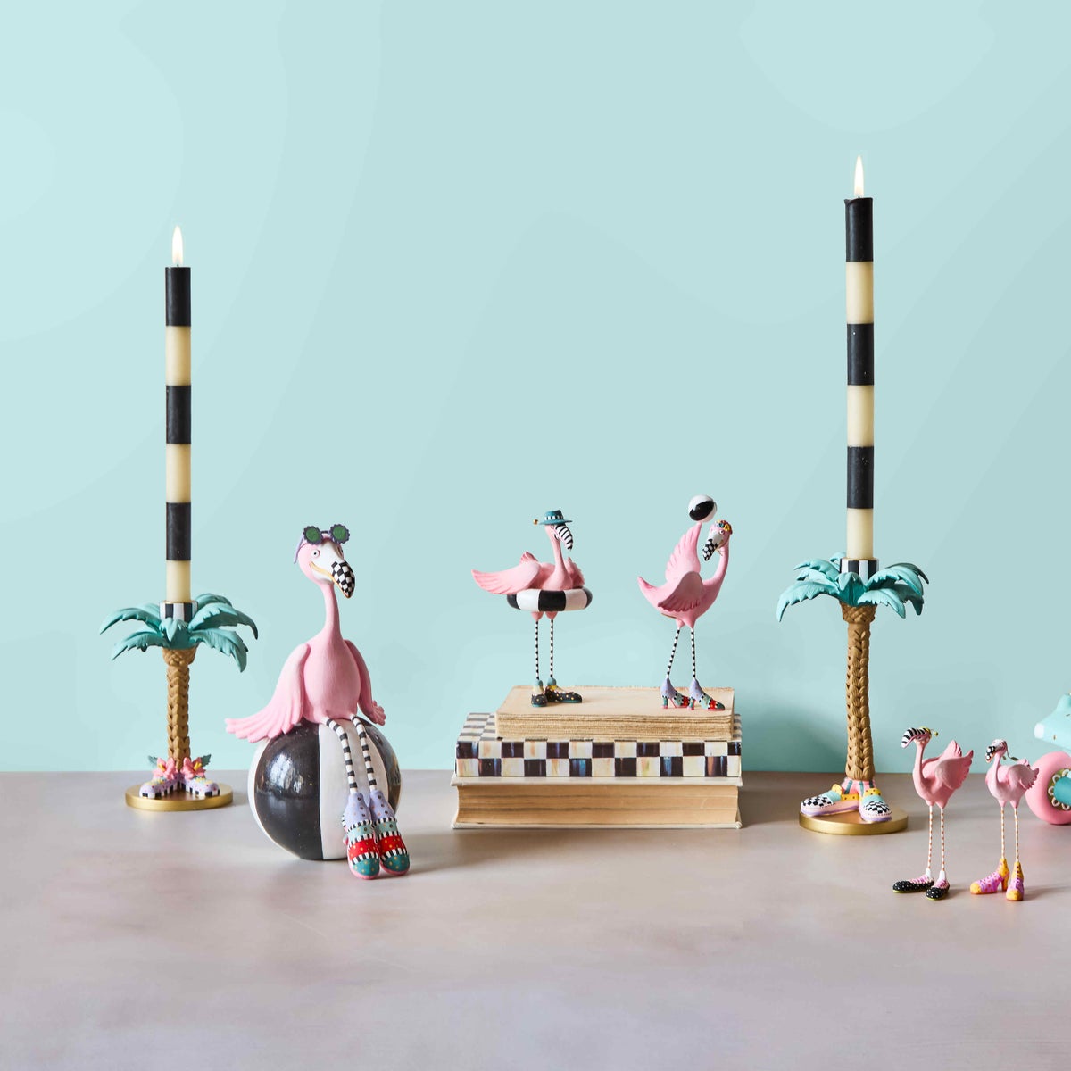 Patience Brewster Palm Tree Candle Holders, Set of 2 - Image 6