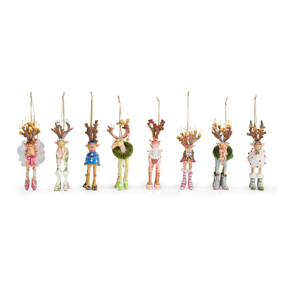 Patience Brewster Dash Away Reindeer Mini Ornaments Set - Image 3