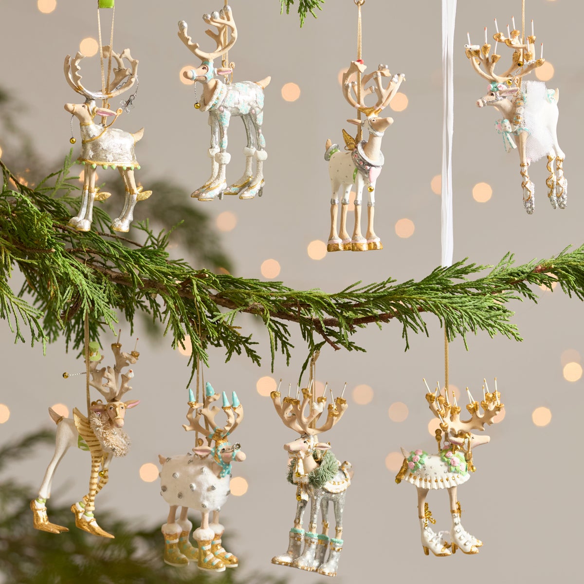 Patience Brewster Moonbeam Reindeer Mini Ornaments Set - Image 2