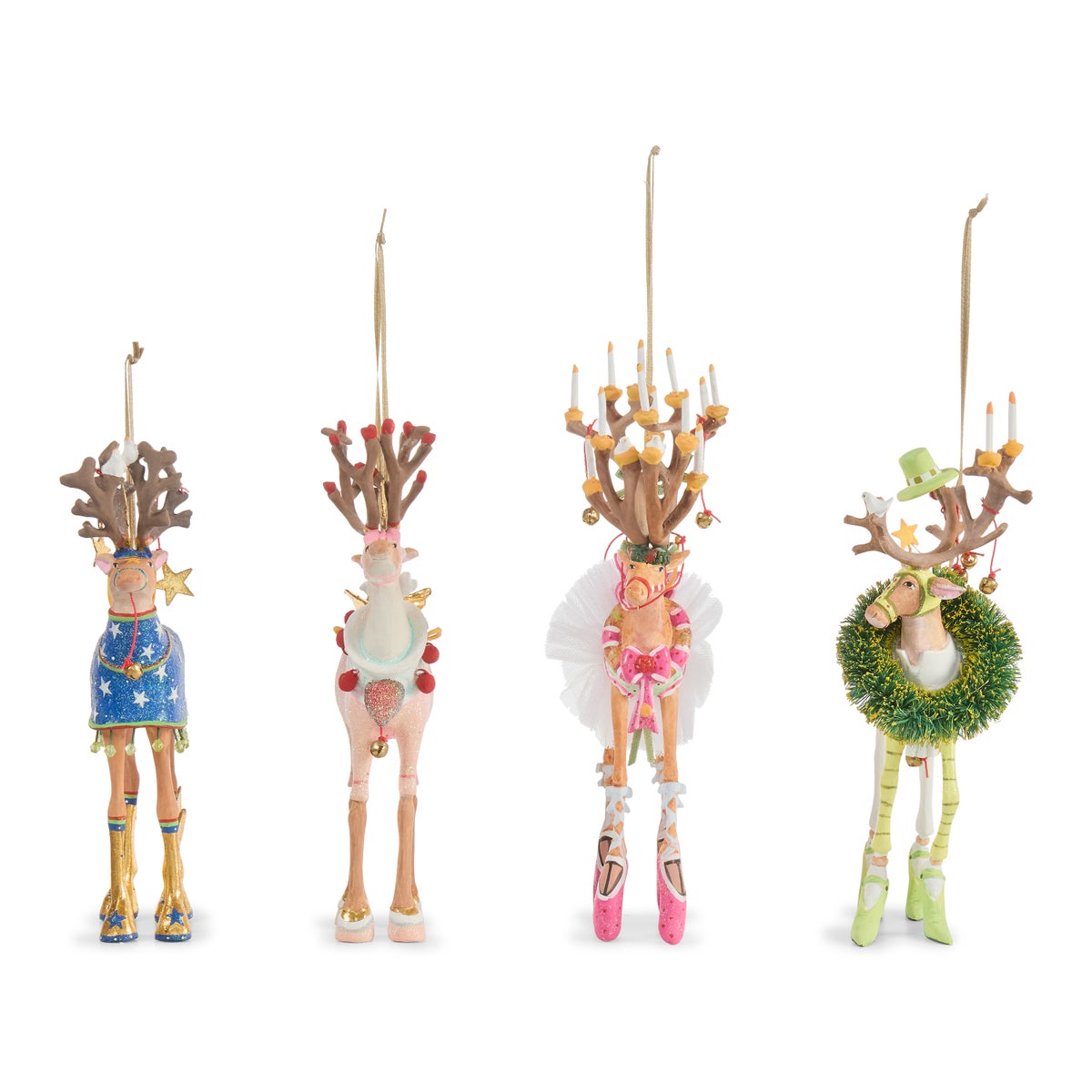 Patience Brewster Dash Away Reindeer Ornament Set-B - Image 4