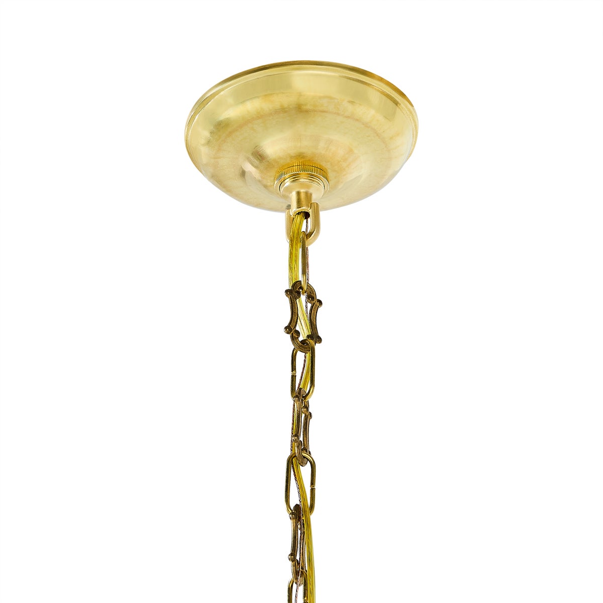 Courtly Check Flared Ceramic Pendant Lamp - Image 3