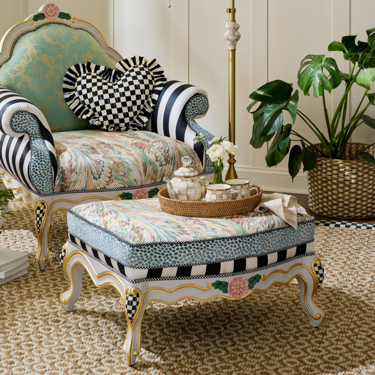 Storybook Upholstered Ottoman - Image 4
