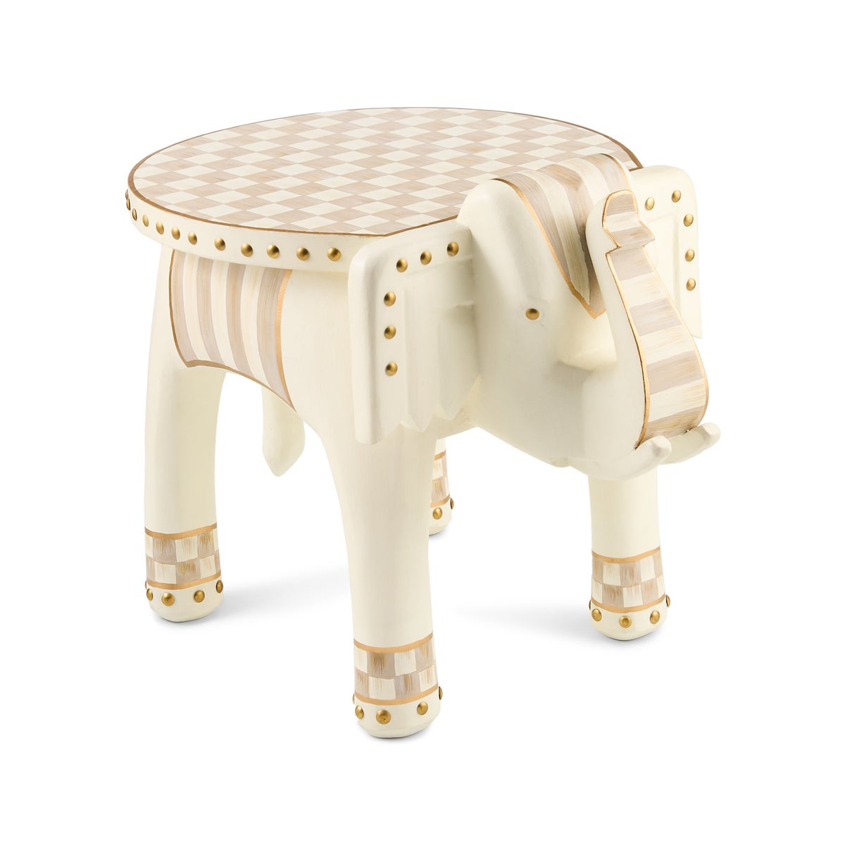 Mocha Elephant Accent Table