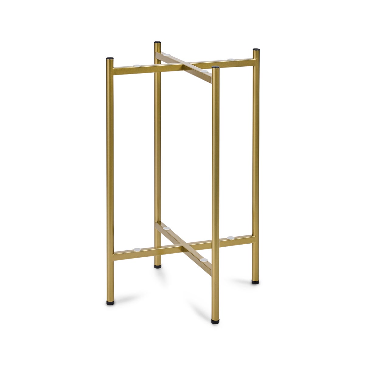 Rosy Check Enamel 2-Tier Cocktail Table - Image 4