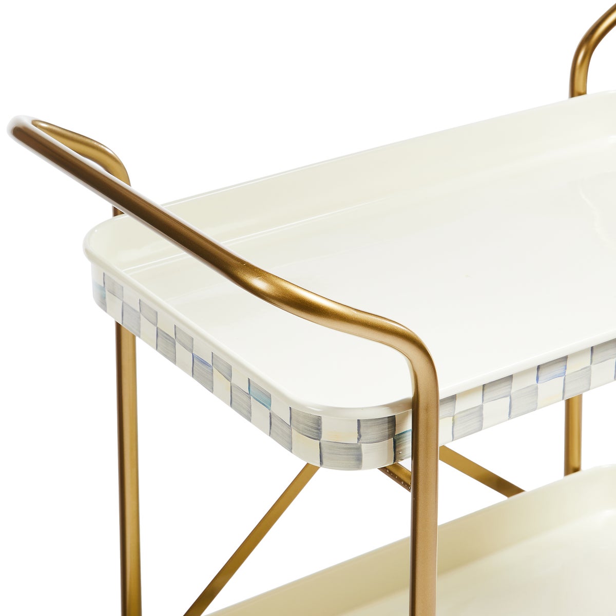 Sterling Check 2-Tier Kitchen Cart - Image 3