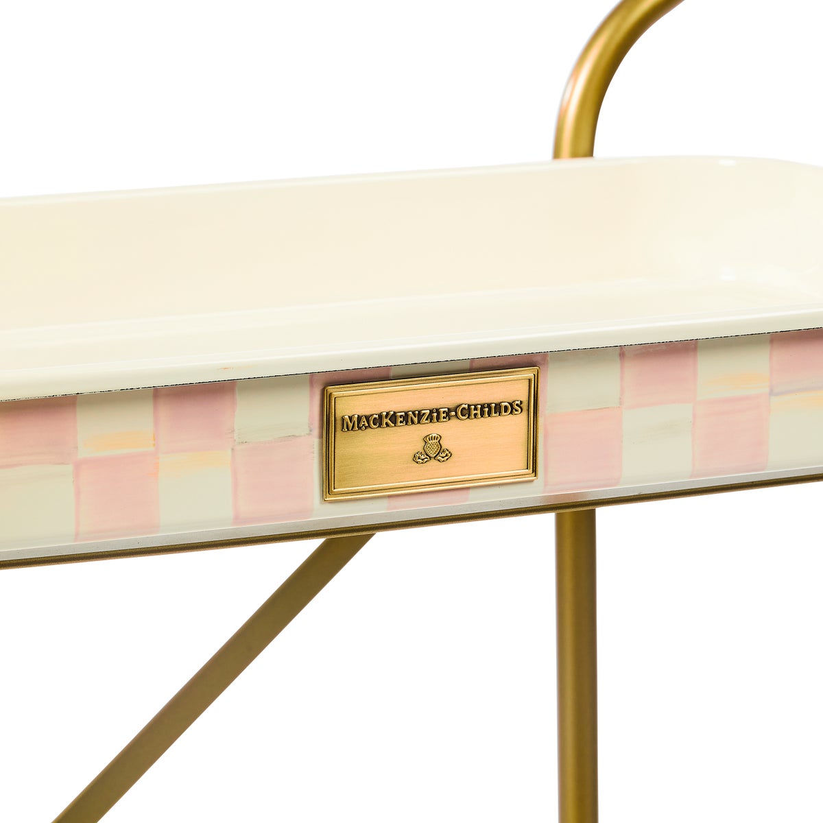 Violet Check 2-Tier Kitchen Cart - Image 4