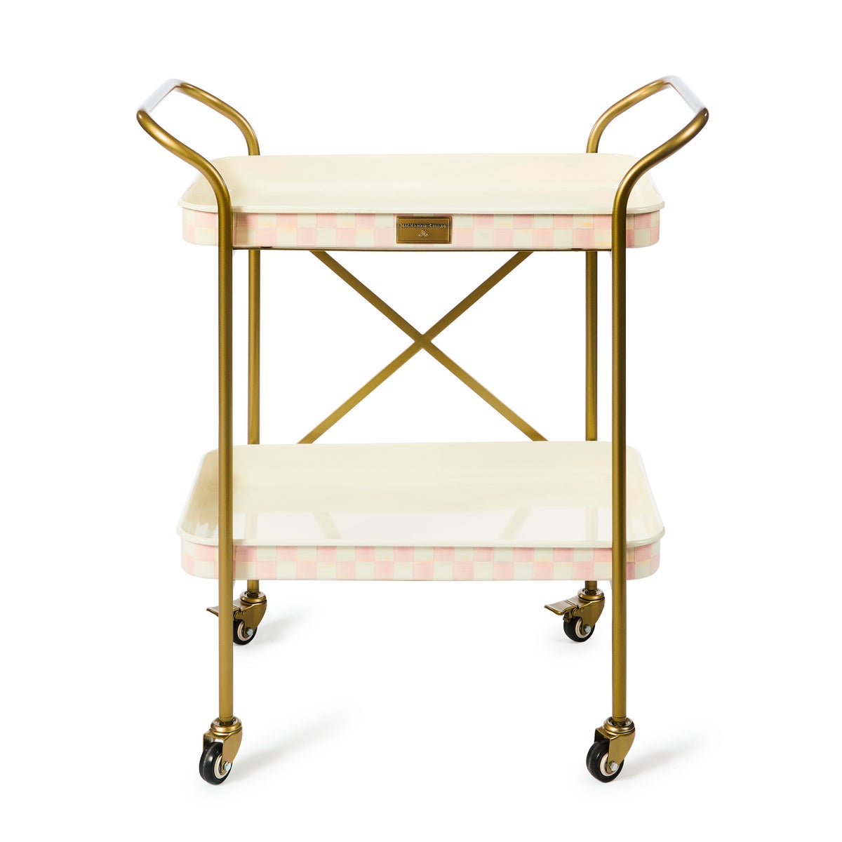 Violet Check 2-Tier Kitchen Cart - Image 5