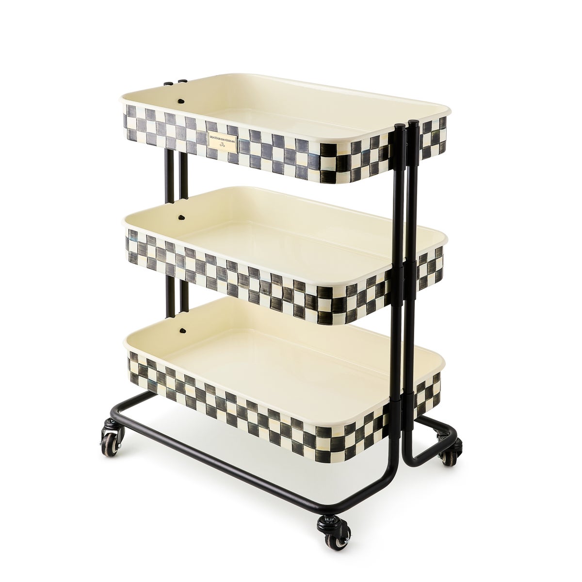 Courtly Check 3-Tier Kitchen Cart - Image 4