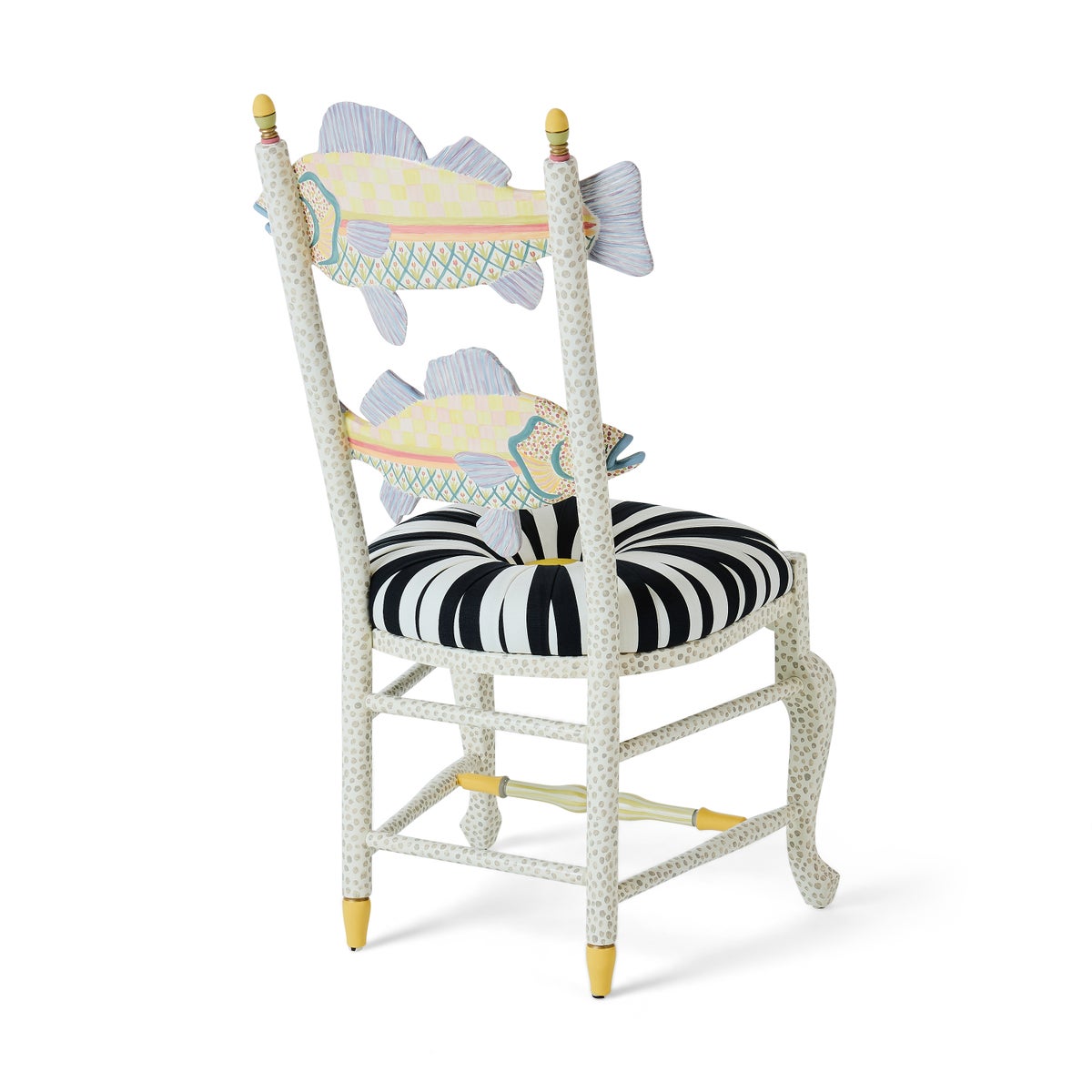 Freckle Fish Chair - Black & White Seat - Image 5