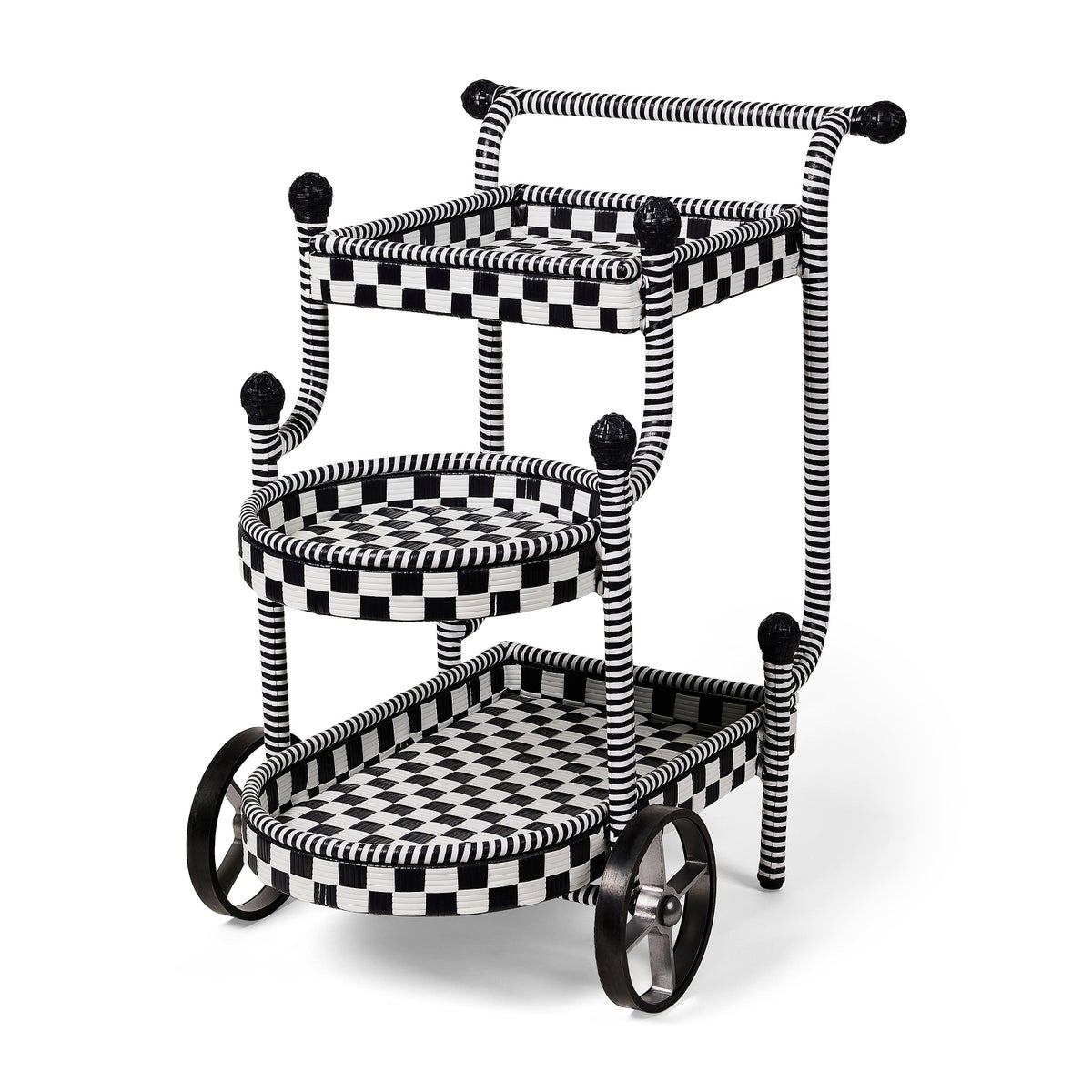 Gambit Check Outdoor Bar Cart