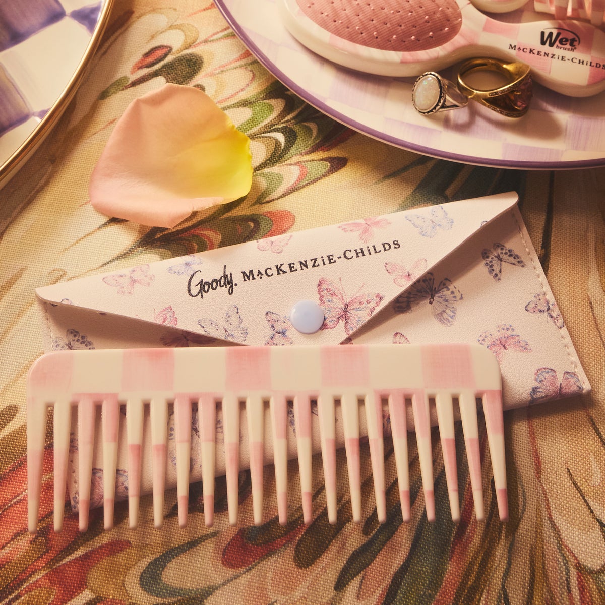 Goody Rosy Check Comb and Case - Image 6