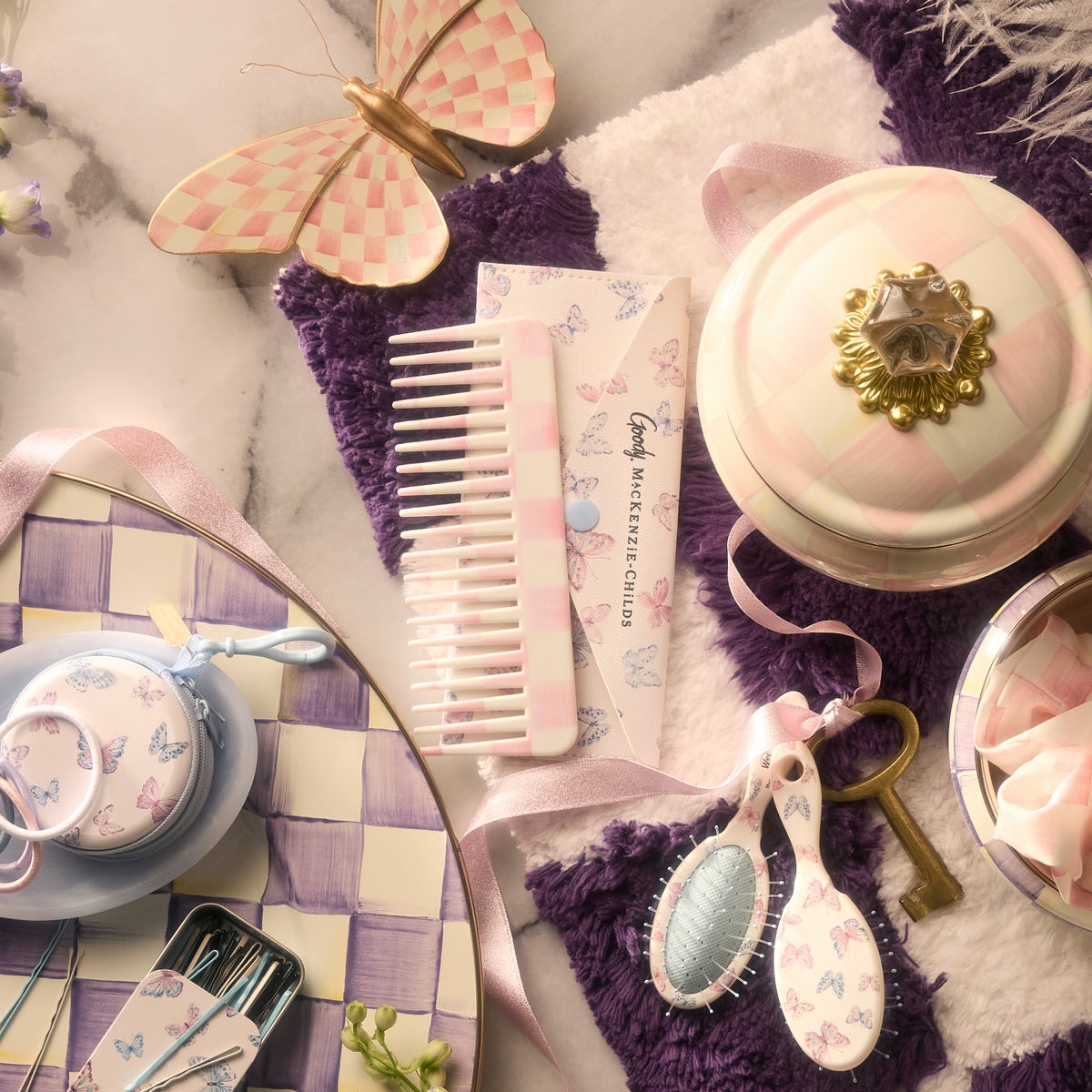 Goody Rosy Check Comb and Case - Image 7
