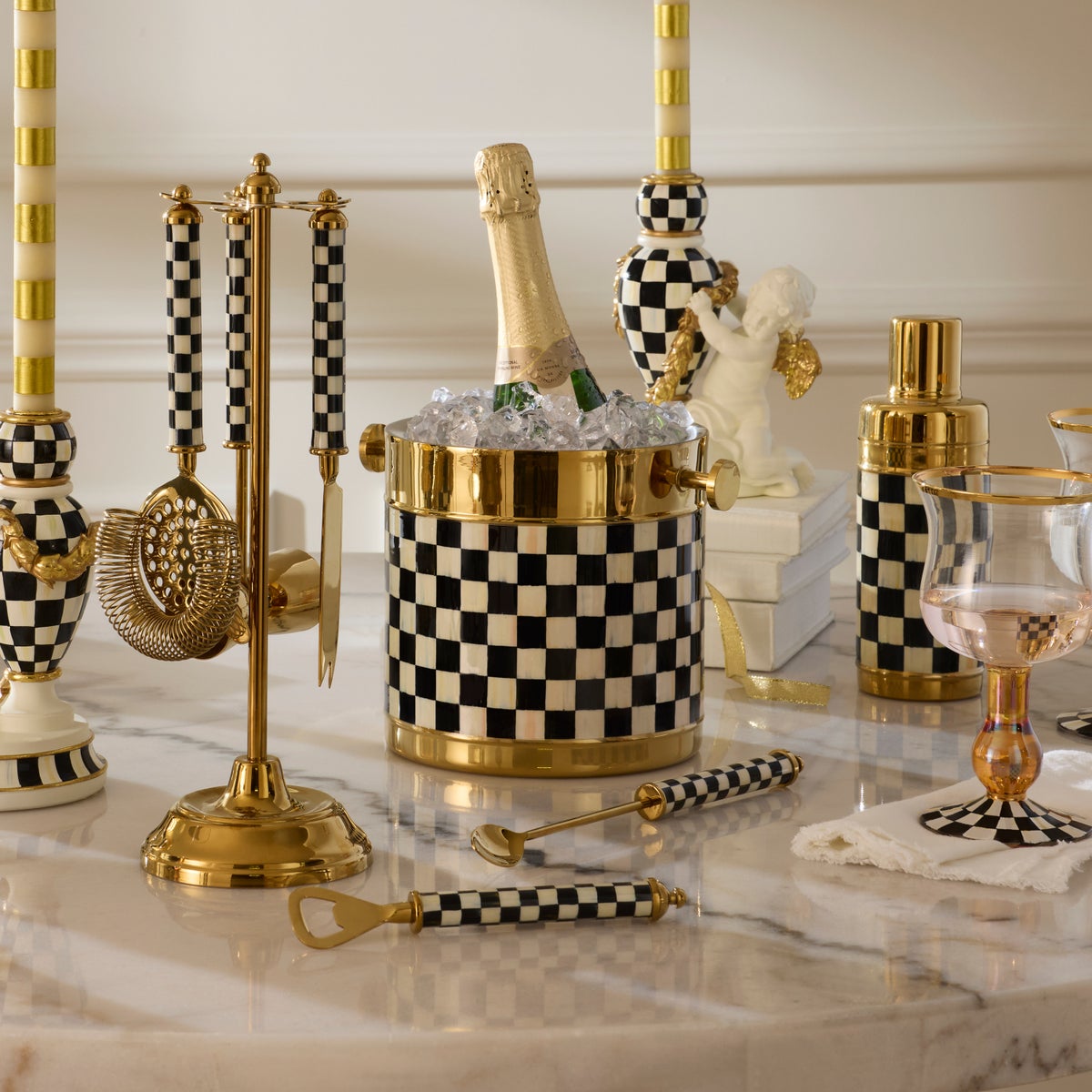 Courtly Check 3260 Gold Ice Bucket - Image 3