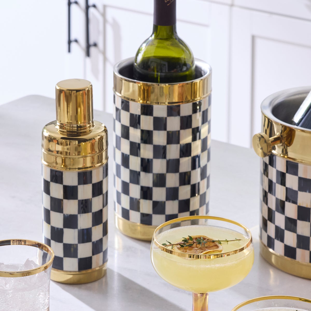 Courtly Check 3260 Gold Wine Cooler - Image 2