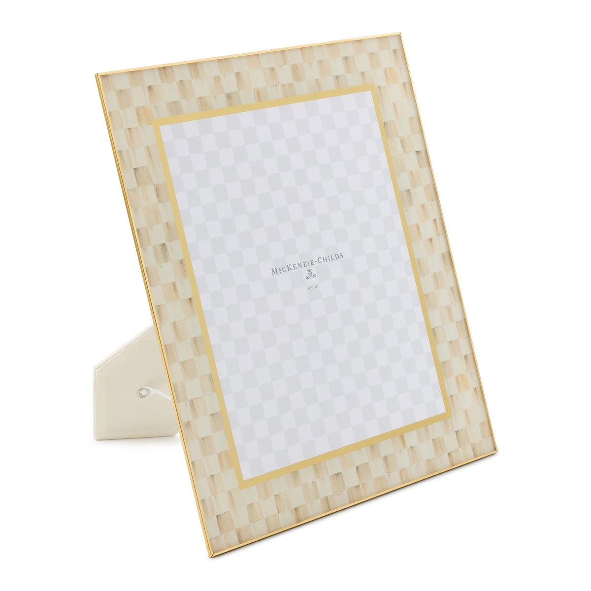 Mocha Check 8" x 10" Glass Frame - Image 3