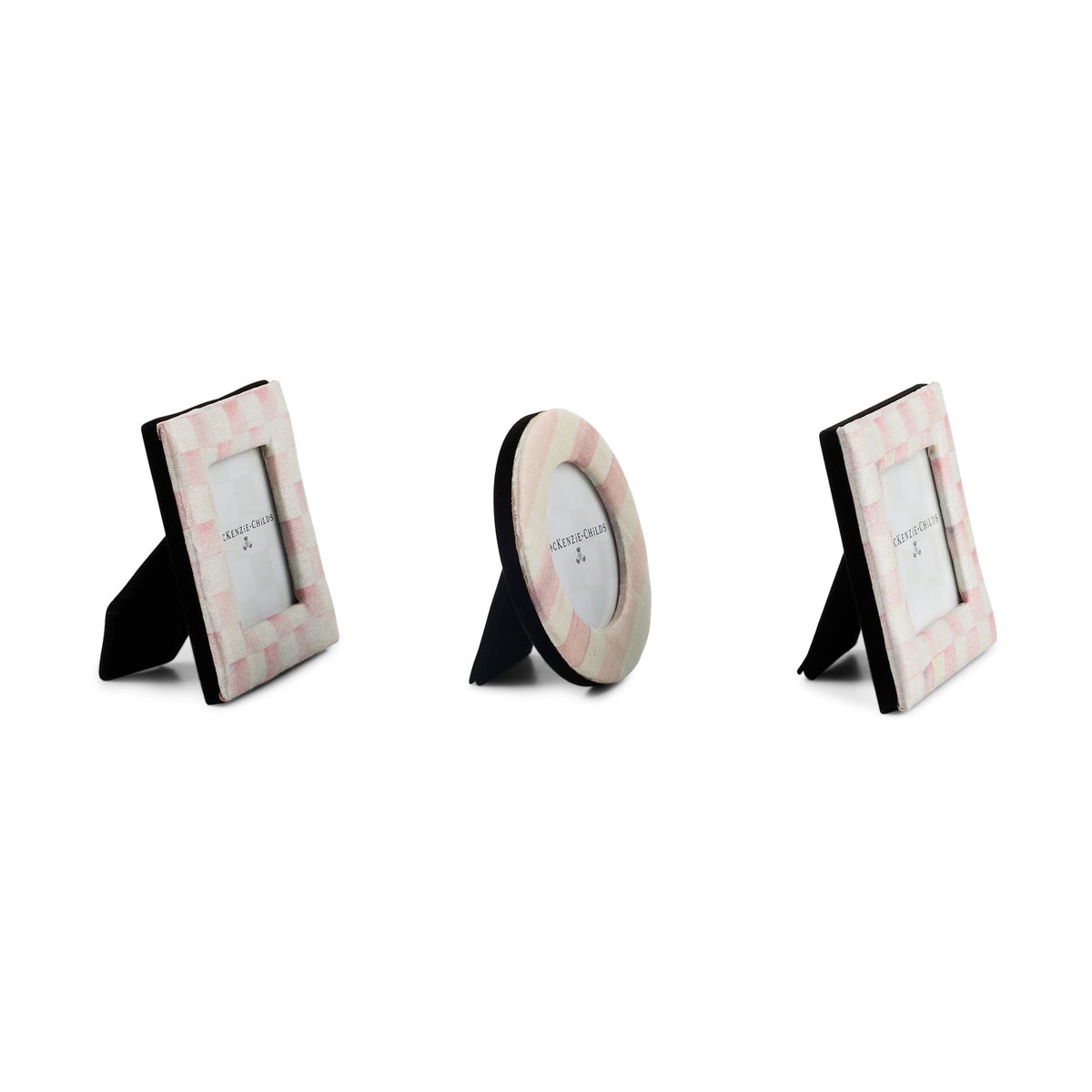 Rosy Fabric Frames, Set of 3 - Image 3