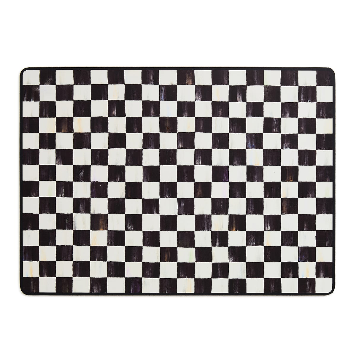 Courtly Checked Cork Back Placemats, Set of 4