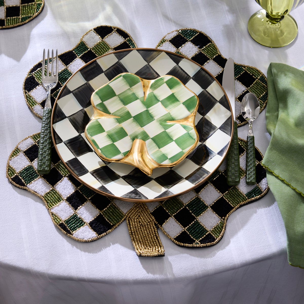 Shaped Lucky Clover Placemat - Image 2