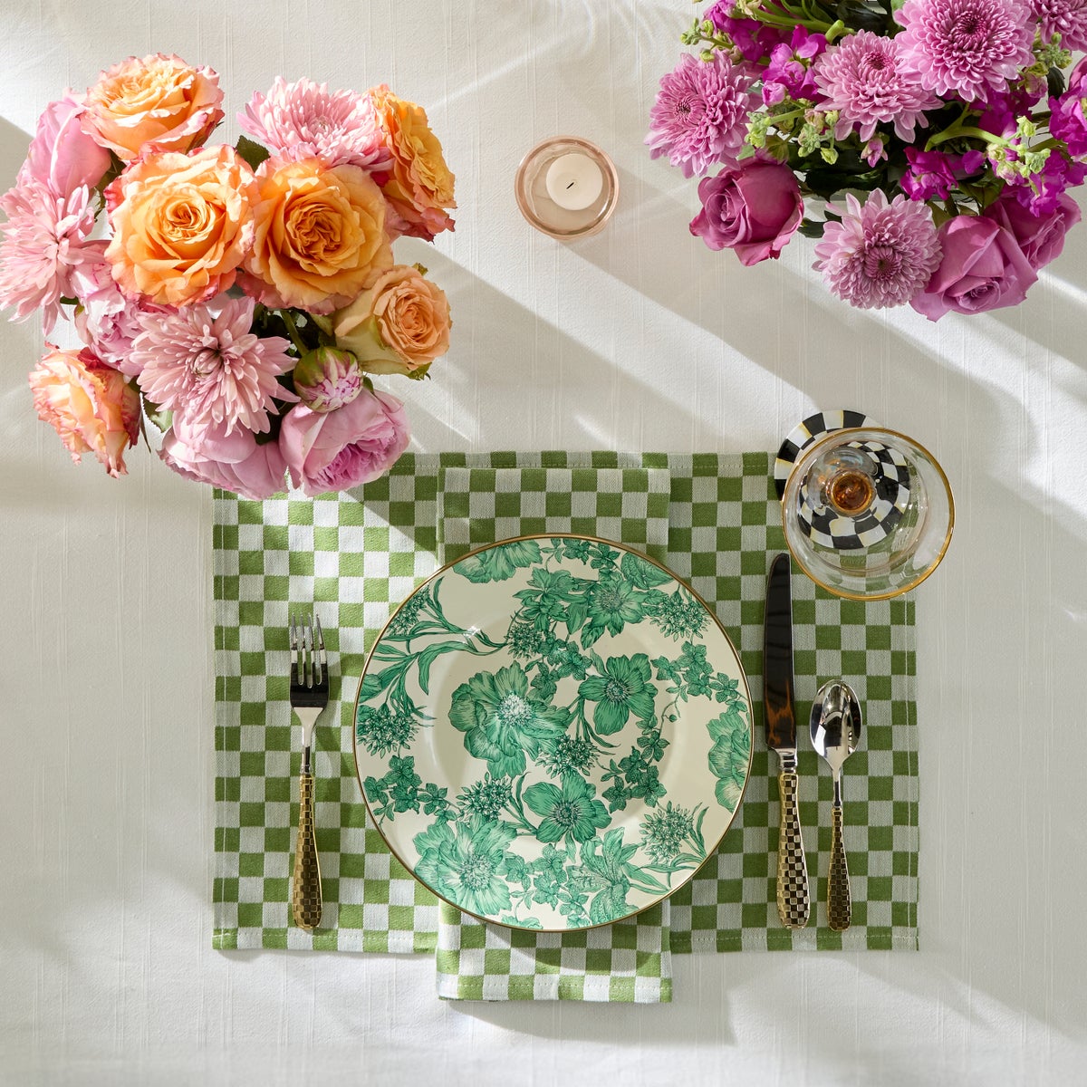 Green Check Placemat, Set of 4 - Image 2
