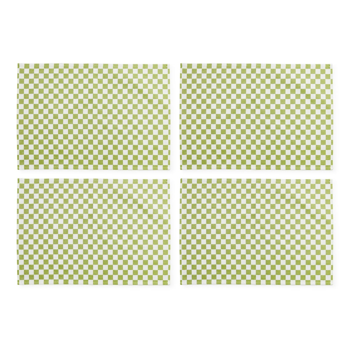Green Check Placemat, Set of 4 - Image 3