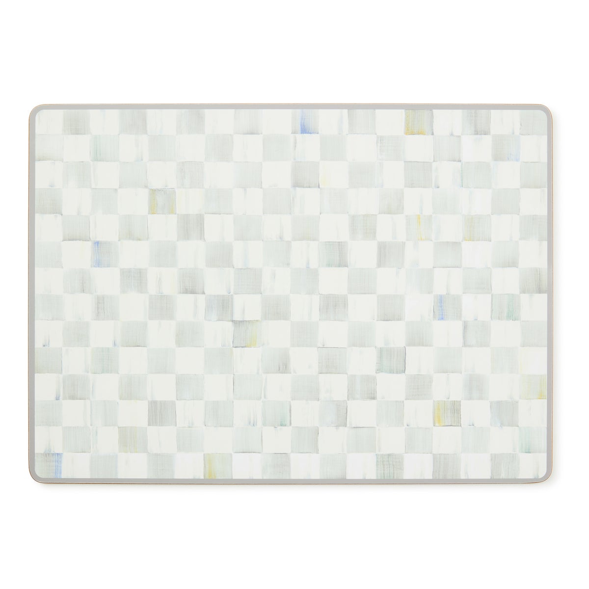 Sterling Check Cork Back Placemats, Set of 4