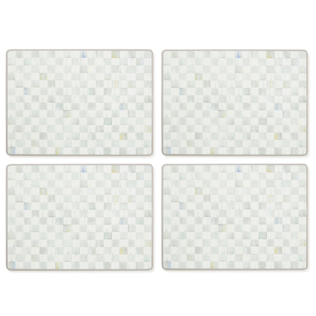 Sterling Check Cork Back Placemats, Set of 4 - Image 3