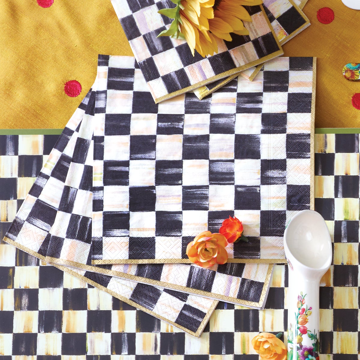 Courtly Check Dinner Paper Napkins - Image 6