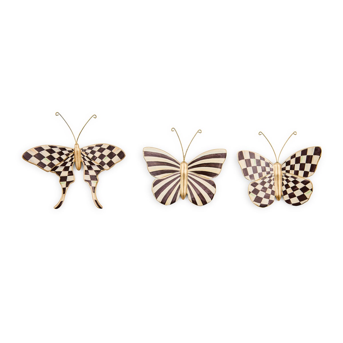 Courtly Check & Stripe Butterfly Trio - Image 7