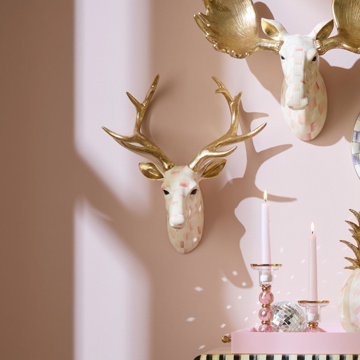 Rosy Check Small Deer Wall Decor - Image 2