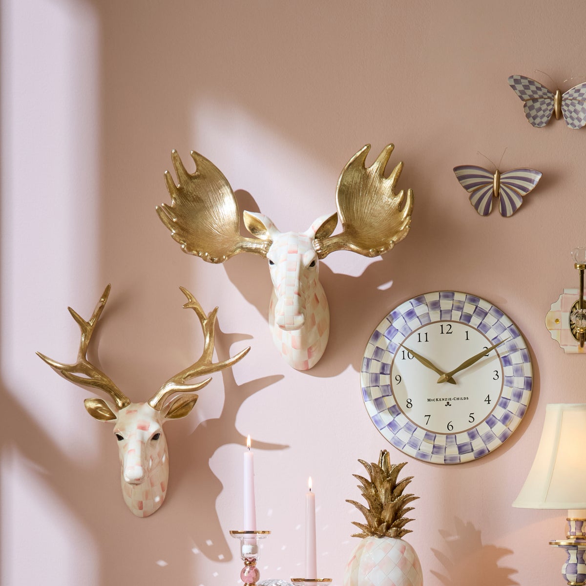 Rosy Check Moose Wall Decor - Image 2