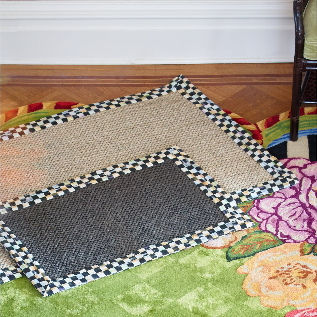 Courtly Check Black Sisal 2' x 3' Rug - Image 3