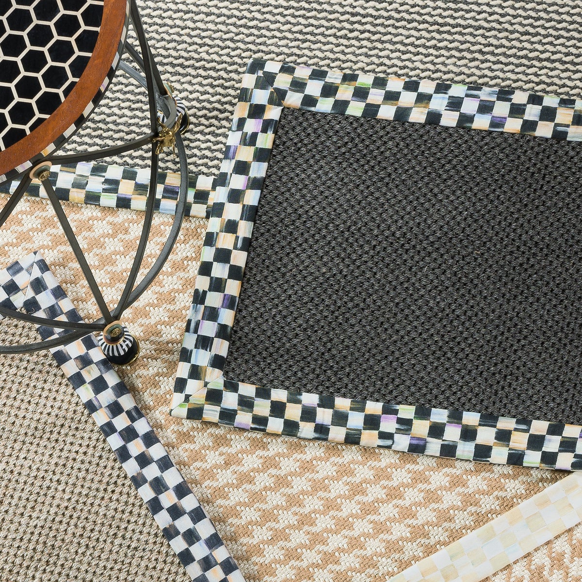 Courtly Check Black Sisal 2'6" x 9' Runner - Image 4