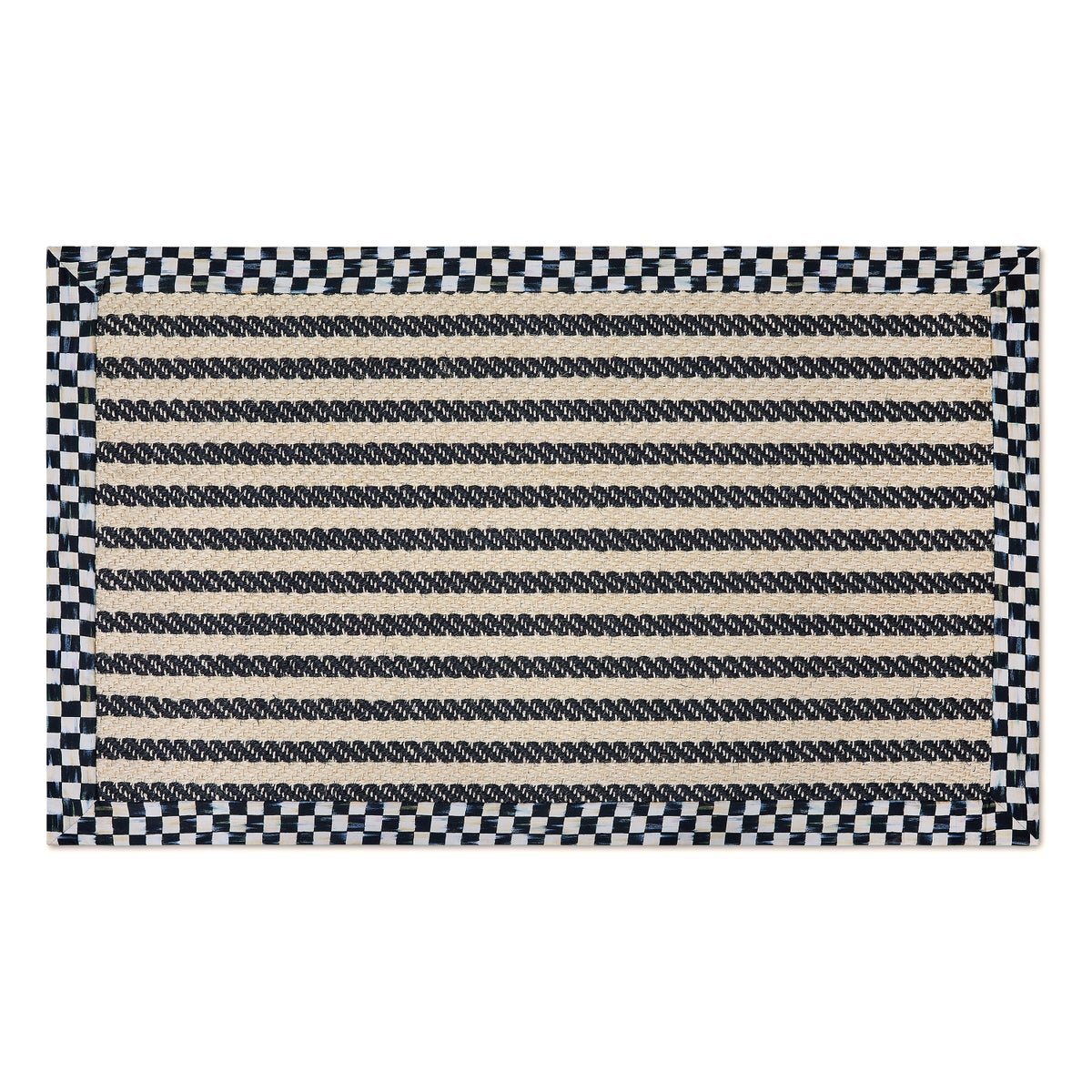 Courtly Check Herringbone Stripe 3' x 5' Sisal Rug