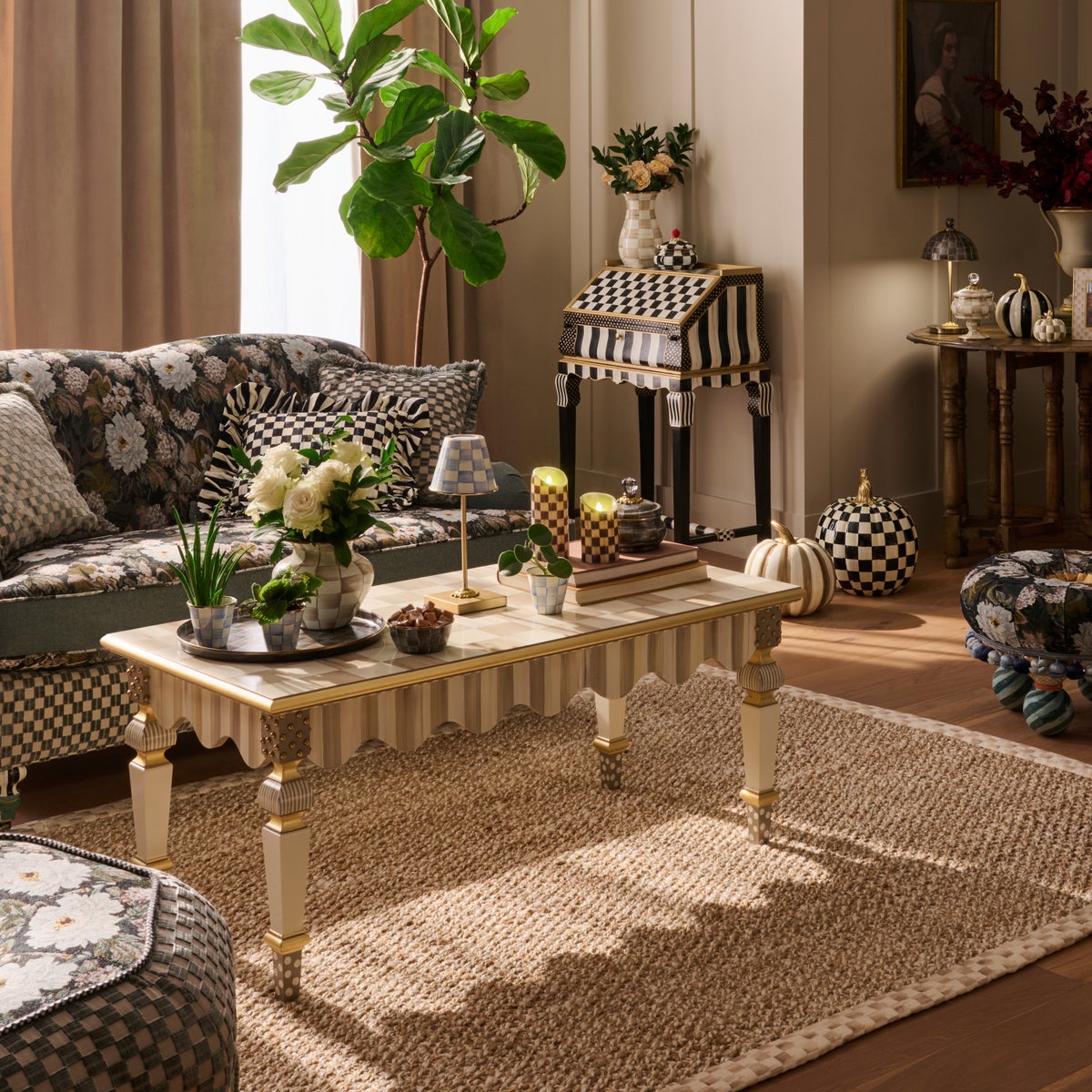 Mocha Check Chunky Jute 8' x 10' Jute Rug - Image 4