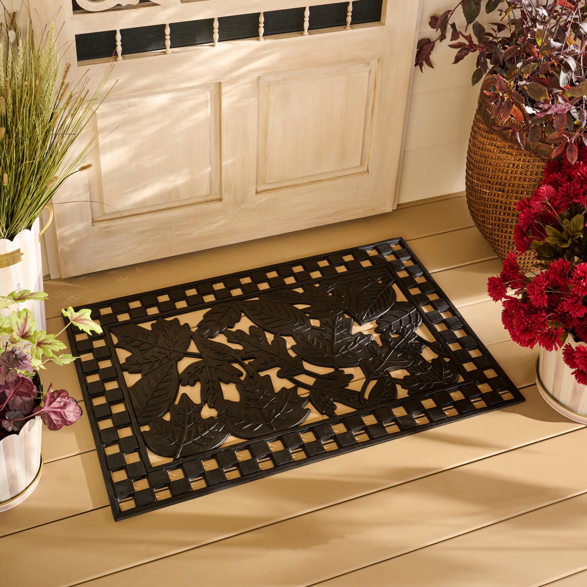 Autumn Leaves Rubber Entrance Mat - Image 2