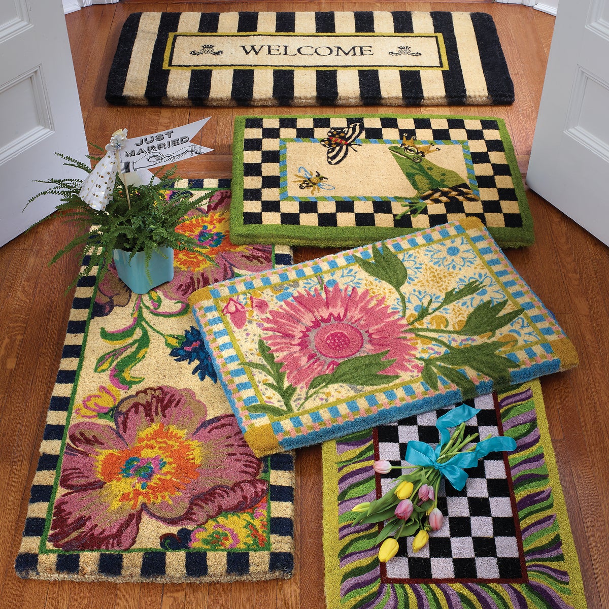 Flower Market Double Door Entrance Mat - Image 3