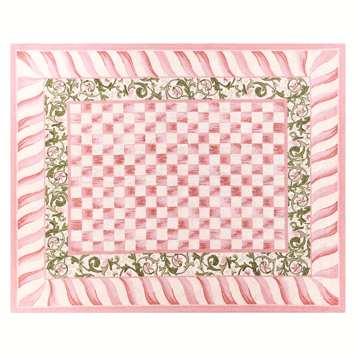 Rosy Check 8' x 10' Rug