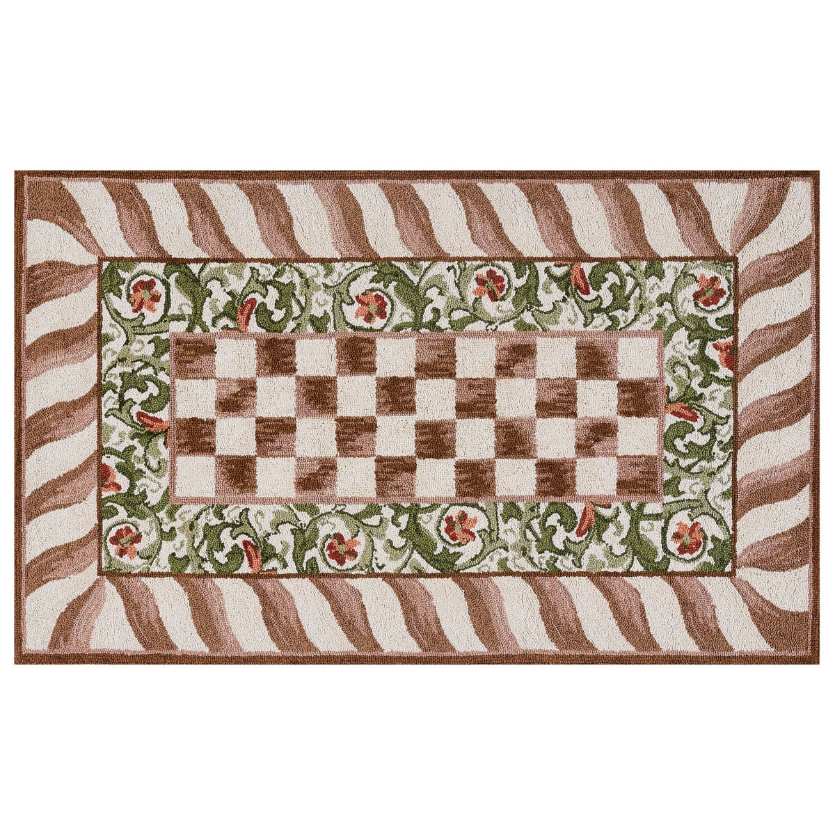 Mocha Check 3' x 5' Rug