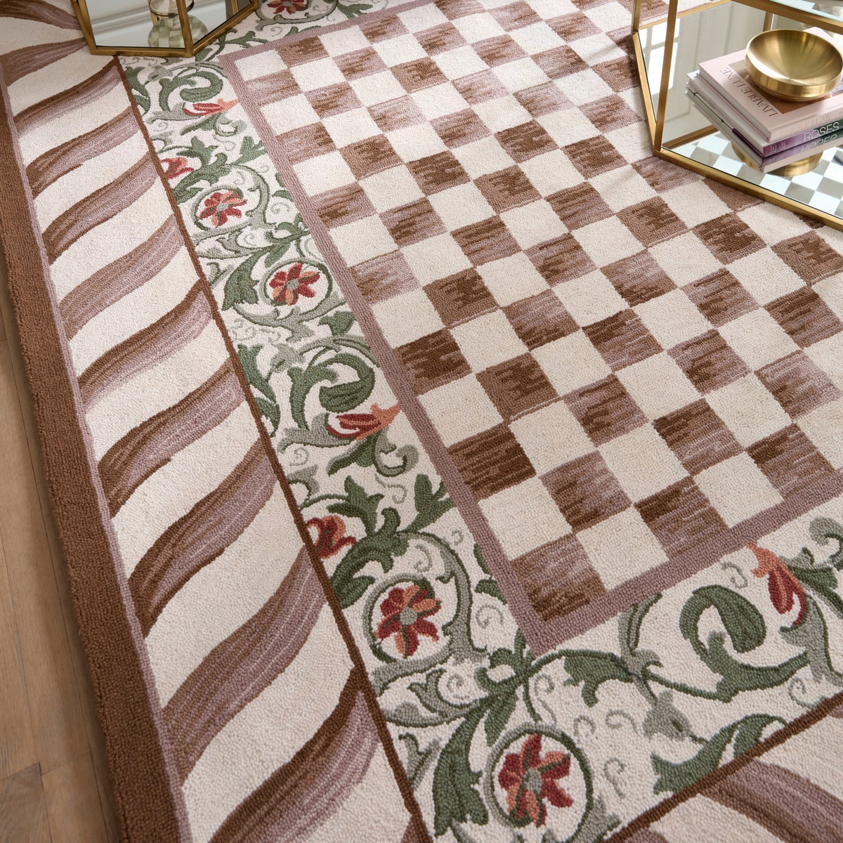 Mocha Check 8' x 10' Rug - Image 2