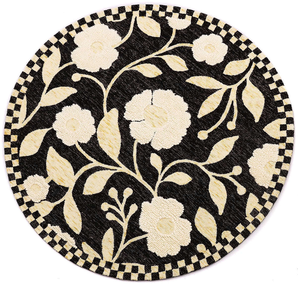 Farmhouse Floral 6' Round Rug