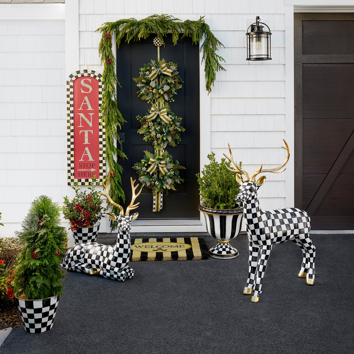 Courtly Check Outdoor Standing Deer - Image 2