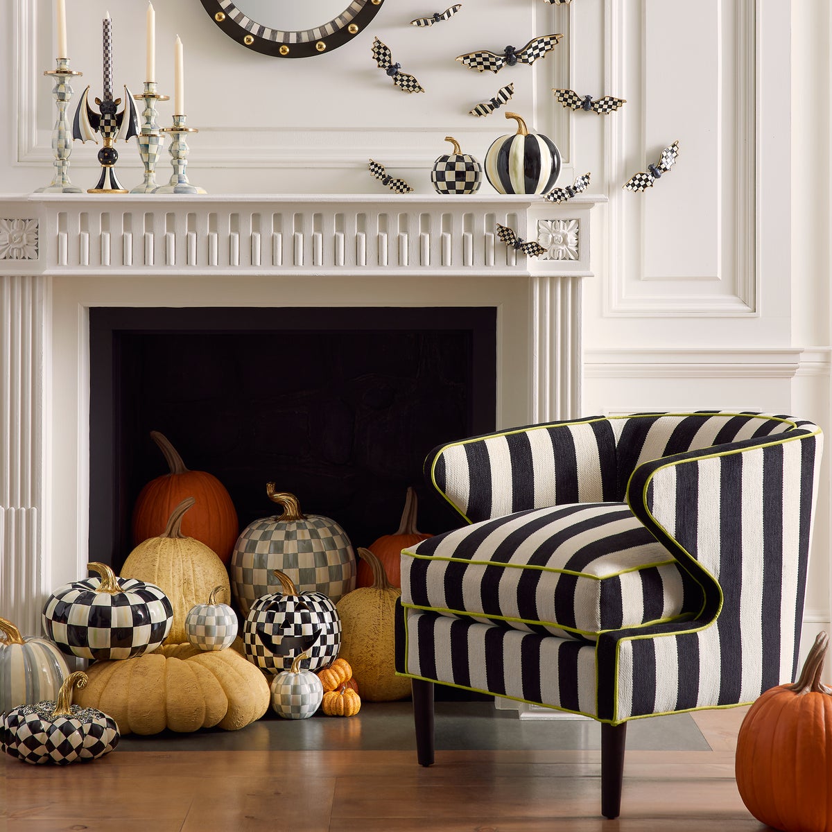 Courtly Stripe Glossy Small Pumpkin - Image 5