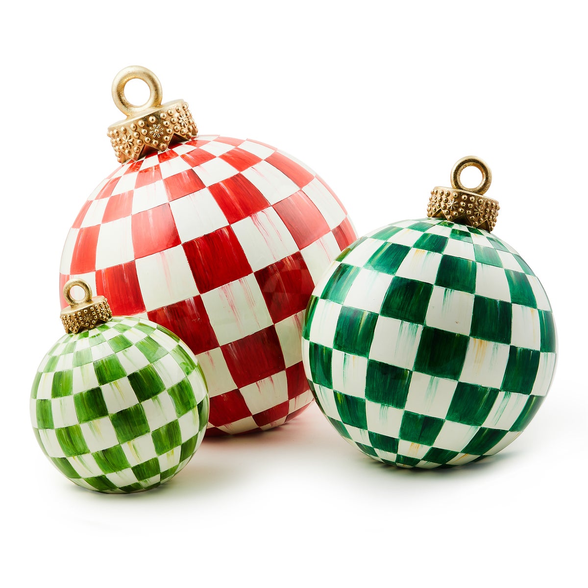 Red Check Large Tabletop Ornament - Image 3