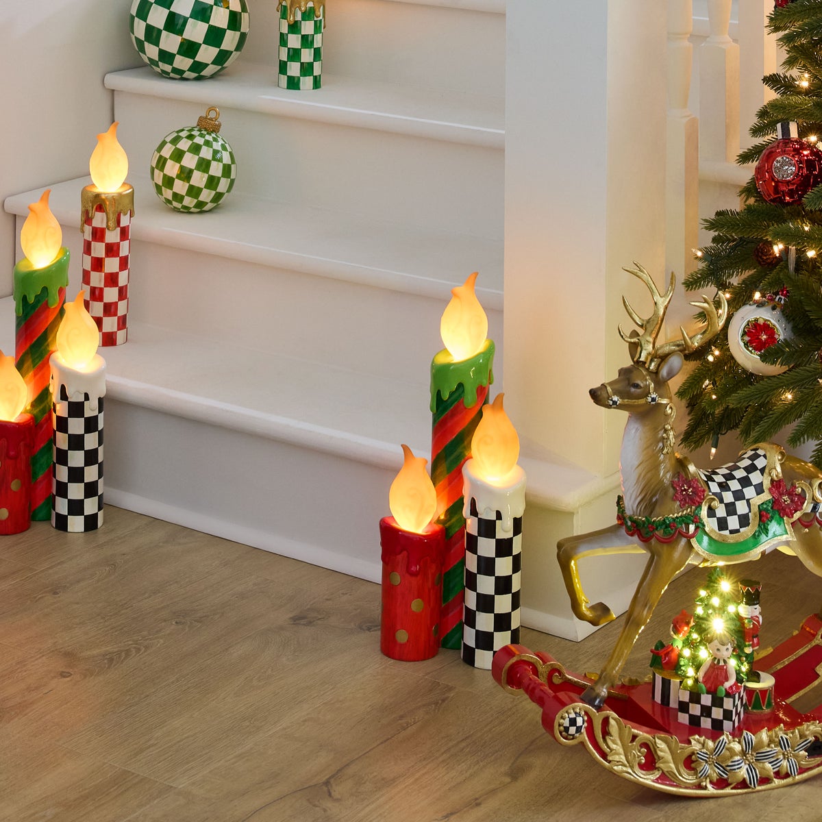 Cozy Christmas Illuminated Melting Candle Cluster - Image 2