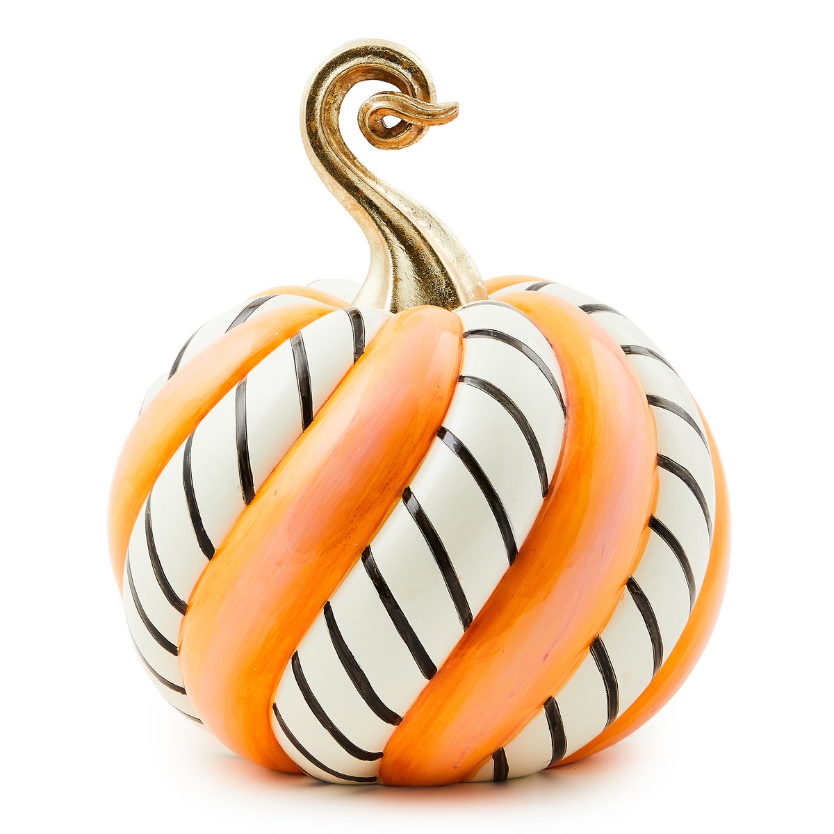 Trick or Treat Candy Swirl Medium Pumpkin